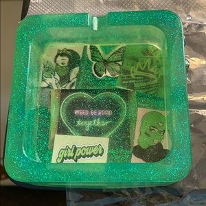 Green Vibes stoner Ashtray 💚✨